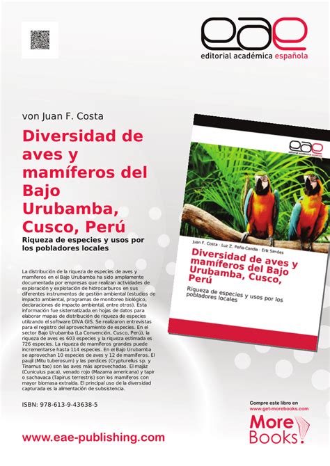 PDF Diversidad de aves y mamíferos del Bajo Urubamba Cusco Perú