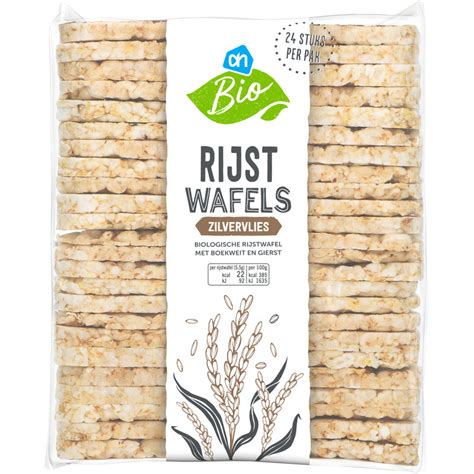 Albert Heijn Biologische Rijstwafels Zilvervlies Pak Gram