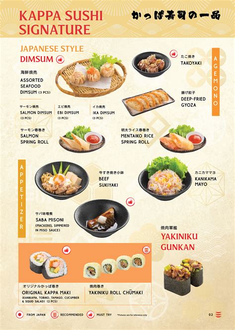 Menu Kapital Sushi