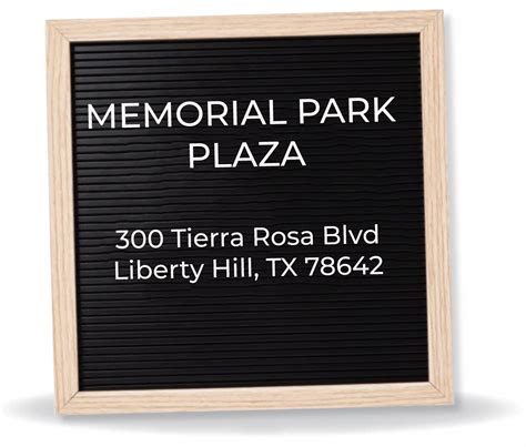 Memorial Plaza In Liberty Hill - Santa Rita Memorial Plaza | Santa Rita ...