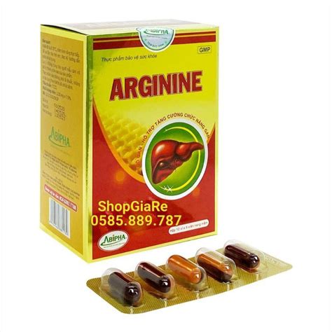 Arginine Abipha bổ gan mát gan giải độc tăng cường chức năng gan hạ