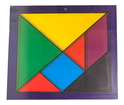 Tangram Quebra cabeça Educativo E Pedagógico Em Mdf MercadoLivre