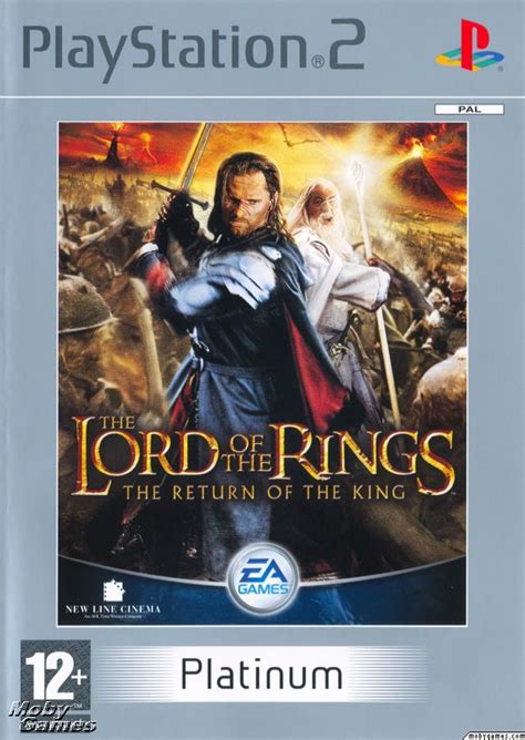 LOTR: Return of the King - PS2 game cover (Front) - Lord of the Rings ...