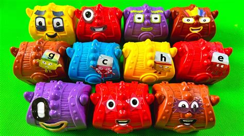 Numberblocks Alphablocks Looking Slime Coloring With Monster Boxes