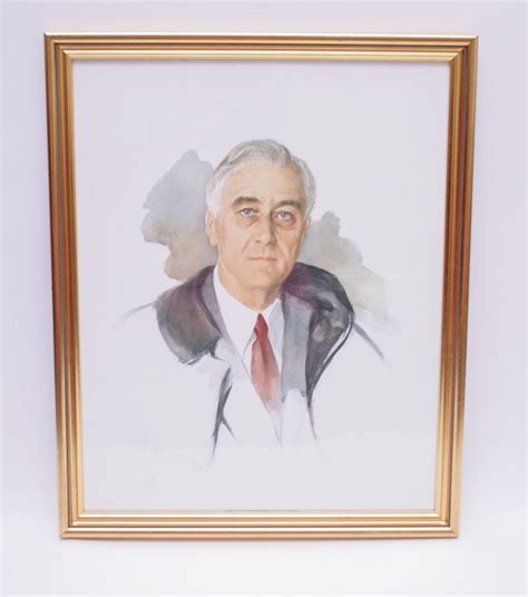 Framed Print Of Elizabeth Shoumatoffs Unfinished Fdr Portrait Ebth