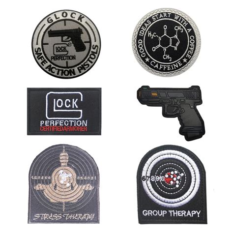 Glock Target Embroidery Patches Capsule Corp Hook And Loop Tactical