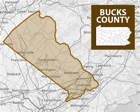 Bucks County Map With Towns