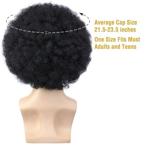 Set Di 5 Pezzi Per Uomo Stile Anni 70 Cosplay Parrucca Afro Corta E