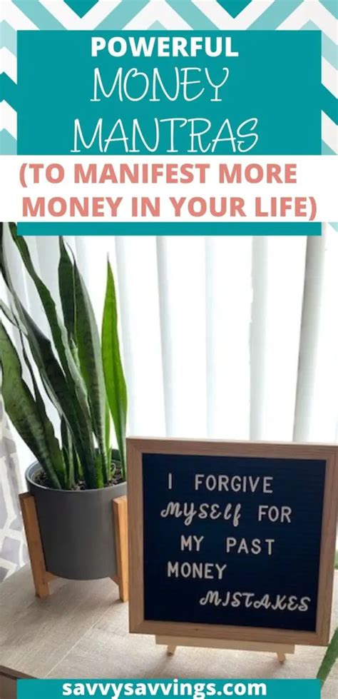 19 Powerful Money Mantras to Manifest More Money into Your Life » Savvy ...