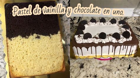 C Mo Hacer Un Pastel De Vainilla Y Chocolate En Uno Solo Youtube