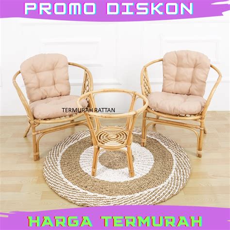 Jual Kursi Teras Bahama Rotan Dan Meja Set Kursi Rotan Teras