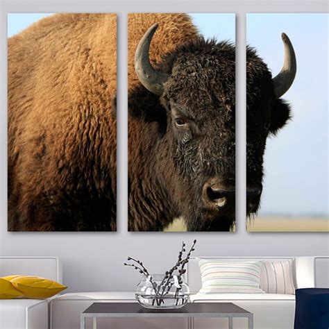 Bison Canvas Etsy