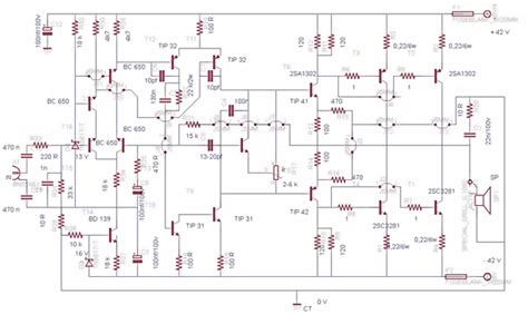 Amplifier Circuit Diagram Watts