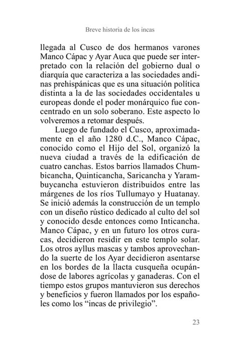 Breve Historia De Los Incas Pdf