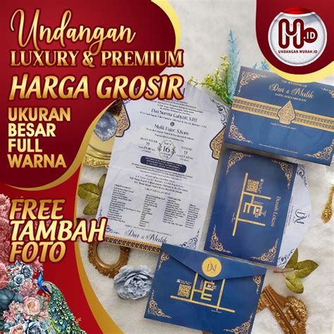 Jual Harga Grosir Paket Pcs Undangan Premium Softcover Bahan