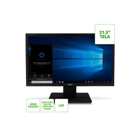 Monitor Acer 21 5 V226HQL Led Full Hd Hdmi Dvi Vga Submarino