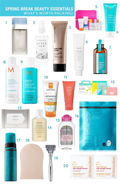 Spring Break Beauty Essentials What You Need For Vacation Artofit