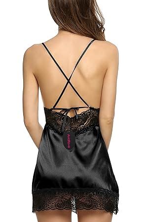 Avidlove Women S Sexy Lingerie Enchanting Satin Chemise Strap