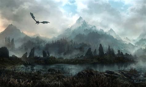 [100+] Skyrim Landscapes Wallpapers | Wallpapers.com