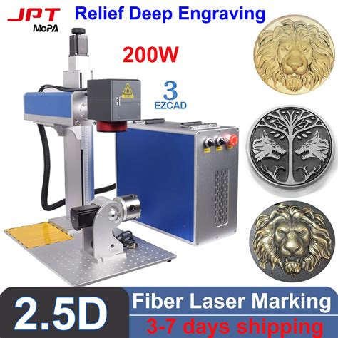 D Jpt Mopa Fiber Laser Marking Machine W D Laser Deep Engraving