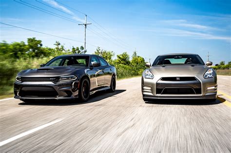 Flavors Of Fast 2015 Dodge Charger Hellcat Vs 2016 Nissan Gt R