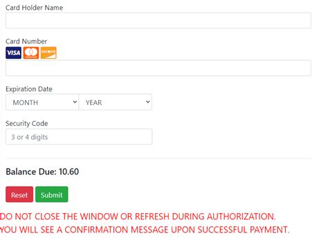 Tempus Payment Methods On File Civicplus Platform