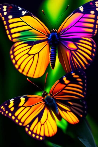 Premium AI Image A Butterfly With Colorful Wings