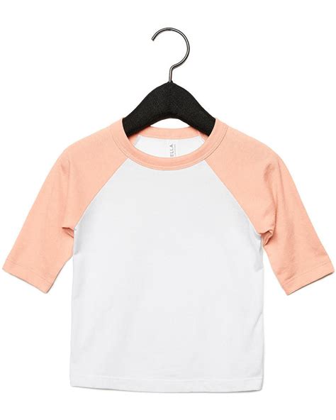 Bella Canvas 3200y Youth 3 4 Sleeve Baseball T Shirt