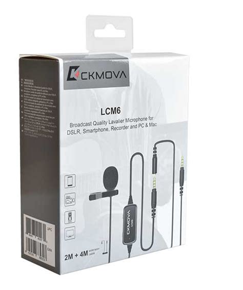 Ckmova Lcm Omnidirectional Lavalier Microphone With Mm Trrs