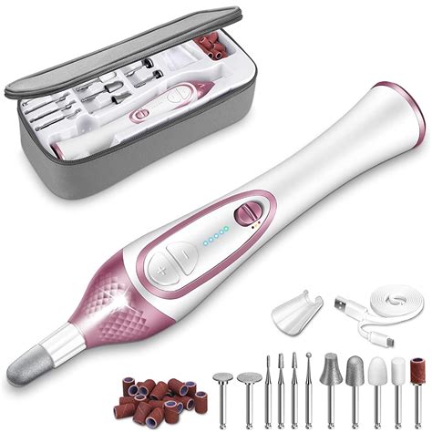 Merbary Professional Manicure Pedicure Kit Cordless Nail Drill