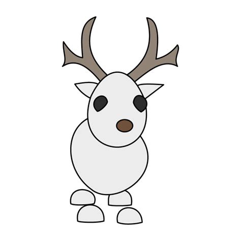 Adopt Me Artic Reindeer Coloring Page From Roblox Drawing Gallery