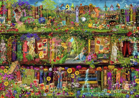 The Garden Shelf Digital Art By Aimee Stewart