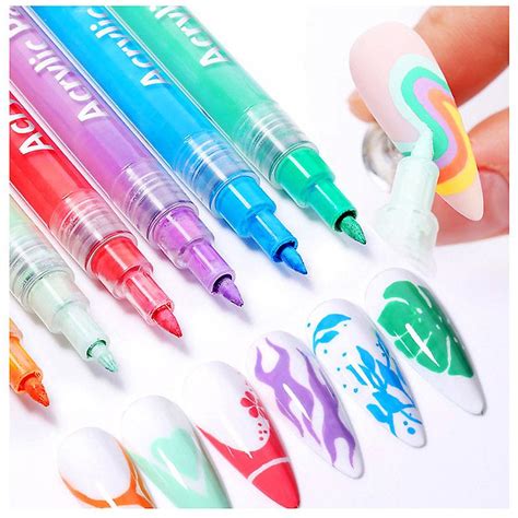 Nail Pen Nail Pen Waterproof Nail Polish Pen Quick Dry Long Lasting