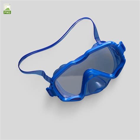 premium psd  blue goggles   number