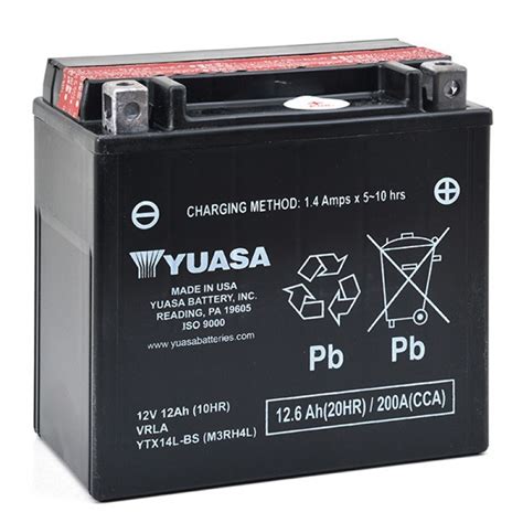 Motorradbatterien Yuasa Ytx L Bs V Ah