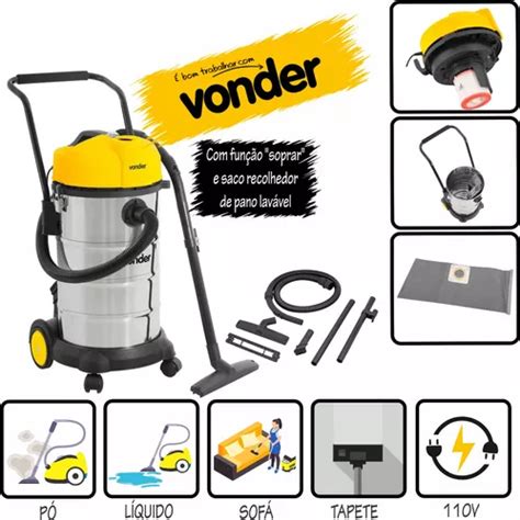 Aspirador De Pó Industrial Vonder Apv 1240 1200w 127v 40 L