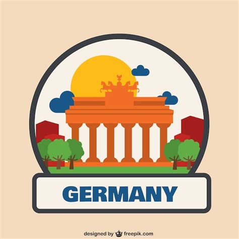 vector germany logo illustration