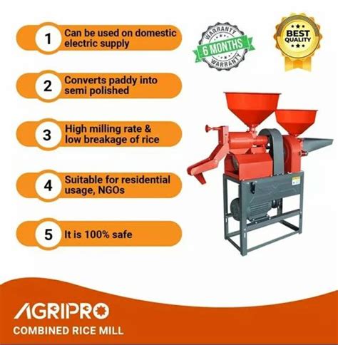 Agripro 3hp Combined Rice Mill And Pulverizer Without Motor Single Phase At Rs 23800 In New Delhi