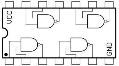 Ic 7400 Pin Diagram