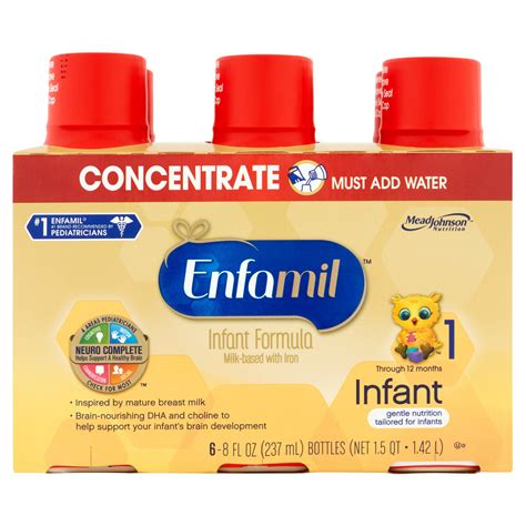 Enfamil Milk Based With Iron Infant Formula 1 Through 12 Months 8 Fl