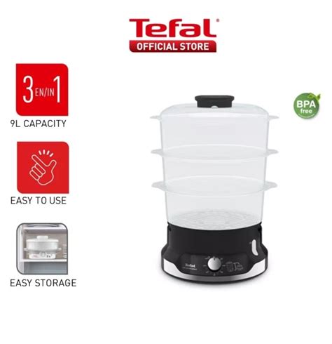 Steamer TEFAL VC2048 ULTRACOMPACT STEAMER 3 TIER 9L TV Home