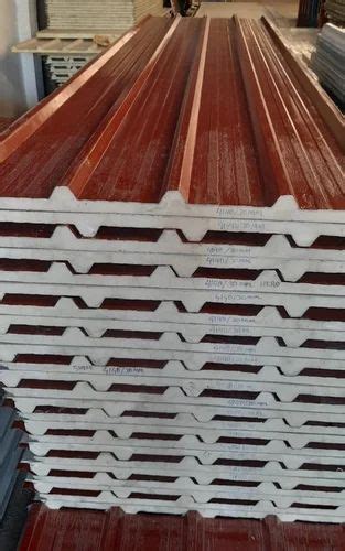 Cool Roof Color Coated Mm Metal Prefabricated Puf Panels At Rs