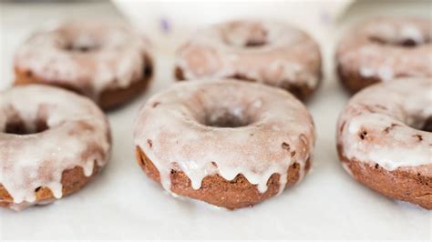 Chocolate Coconut Flour Donuts With Sour Cream Glaze The Hungry Elephant