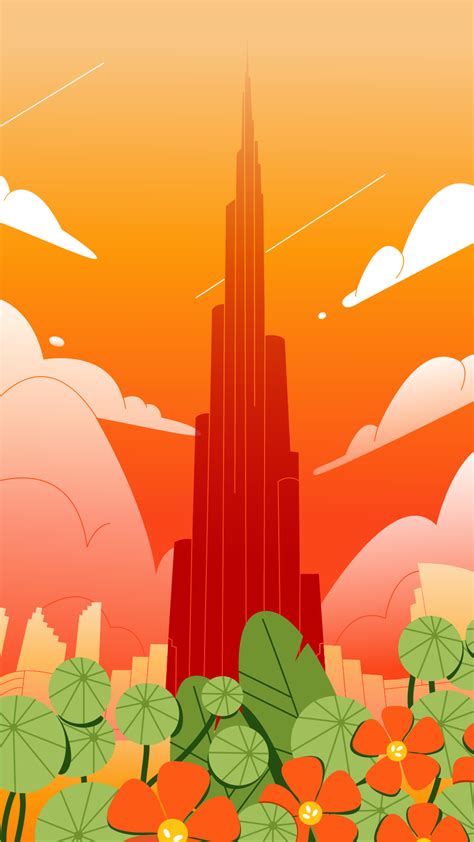 Burj Khalifa by Adel Popova on Dribbble