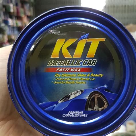 Kit Car Wax Paste Kaleng Biru Metallic G Pembersih Dan Penghilang