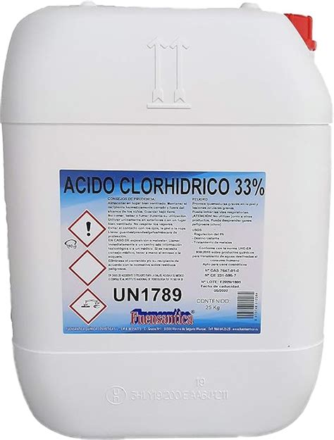 Fuensantica Cido Clorh Drico Reductor Ph Desincrustante Kg