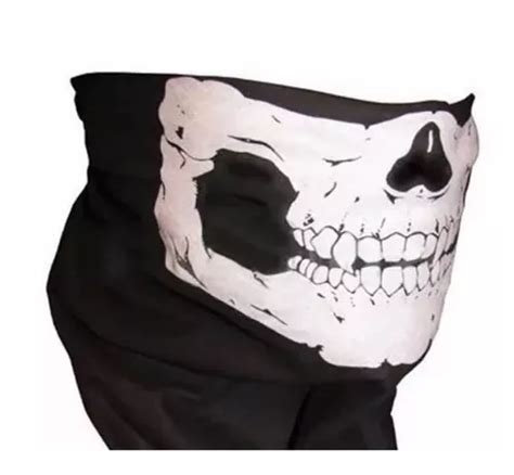 Bandana Caveira Touca Balaclava Mascara Paintball Airsoft Escorrega O