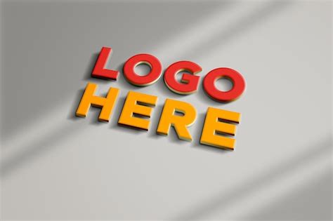 Premium PSD | Logo presentation mockup