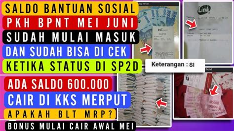 PKH Dan BPNT Mei Juni Sudah Mulai Cair Bonus Tambahan Cair Di Awal Mei