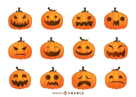 Halloween Vector Pumpkins Set Vector Download